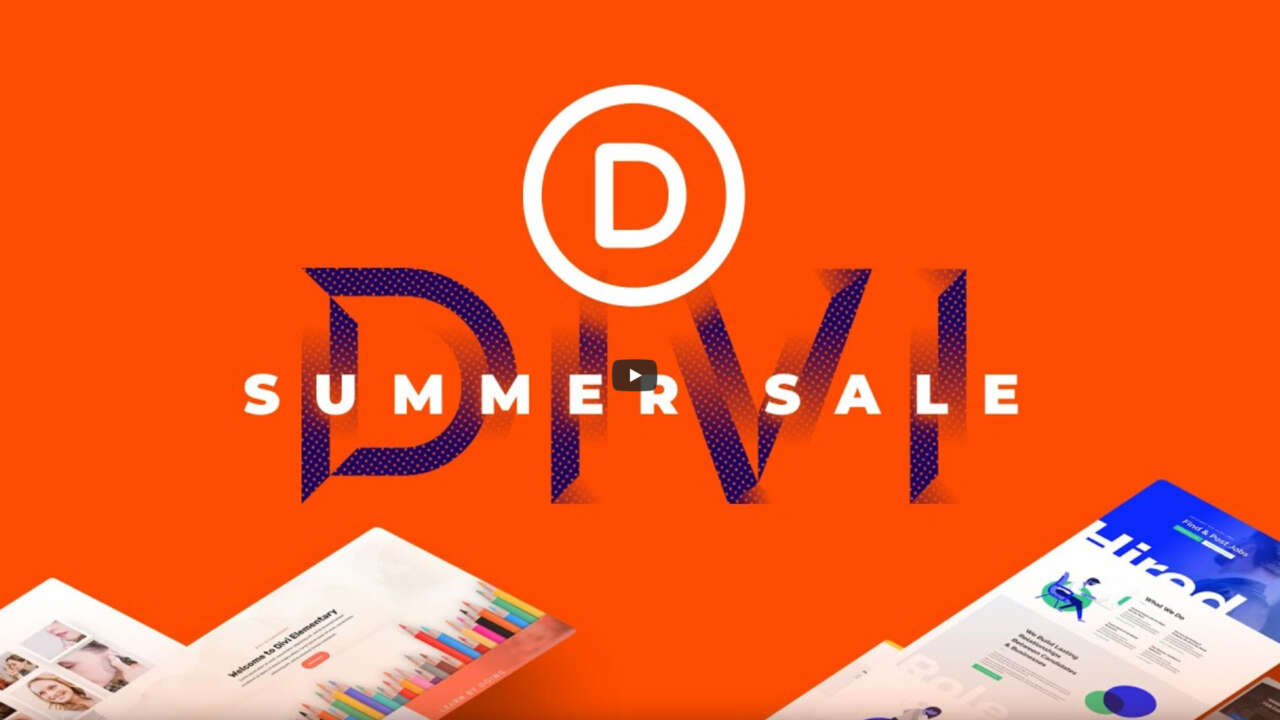 Divi Summer Sale – 20% off