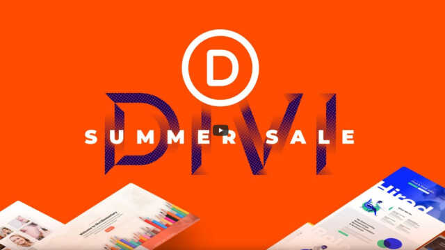 Divi Summer Sale – 20% off