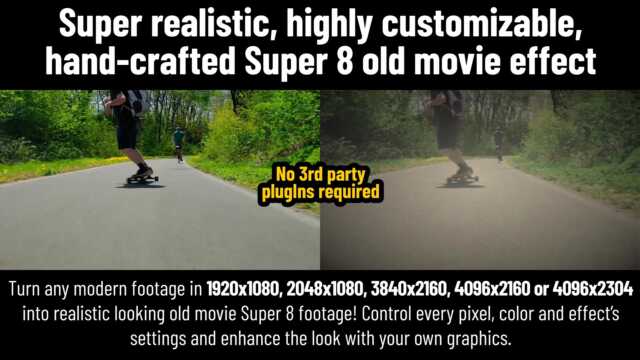 old movie effect overlay 1920x1080 product video en