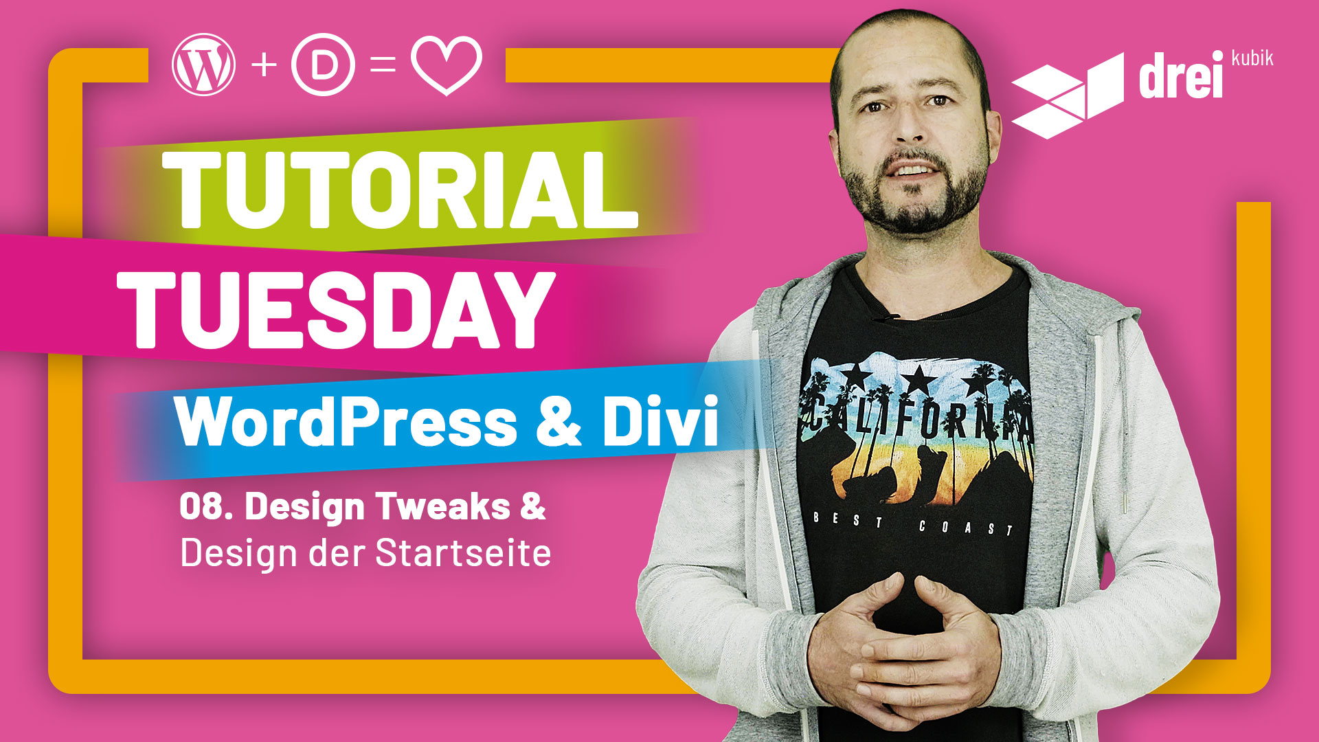 WordPress & Divi Tutorial 2022 Deutsch, 08: Design Tweaks mit CSS und Design der Startseite